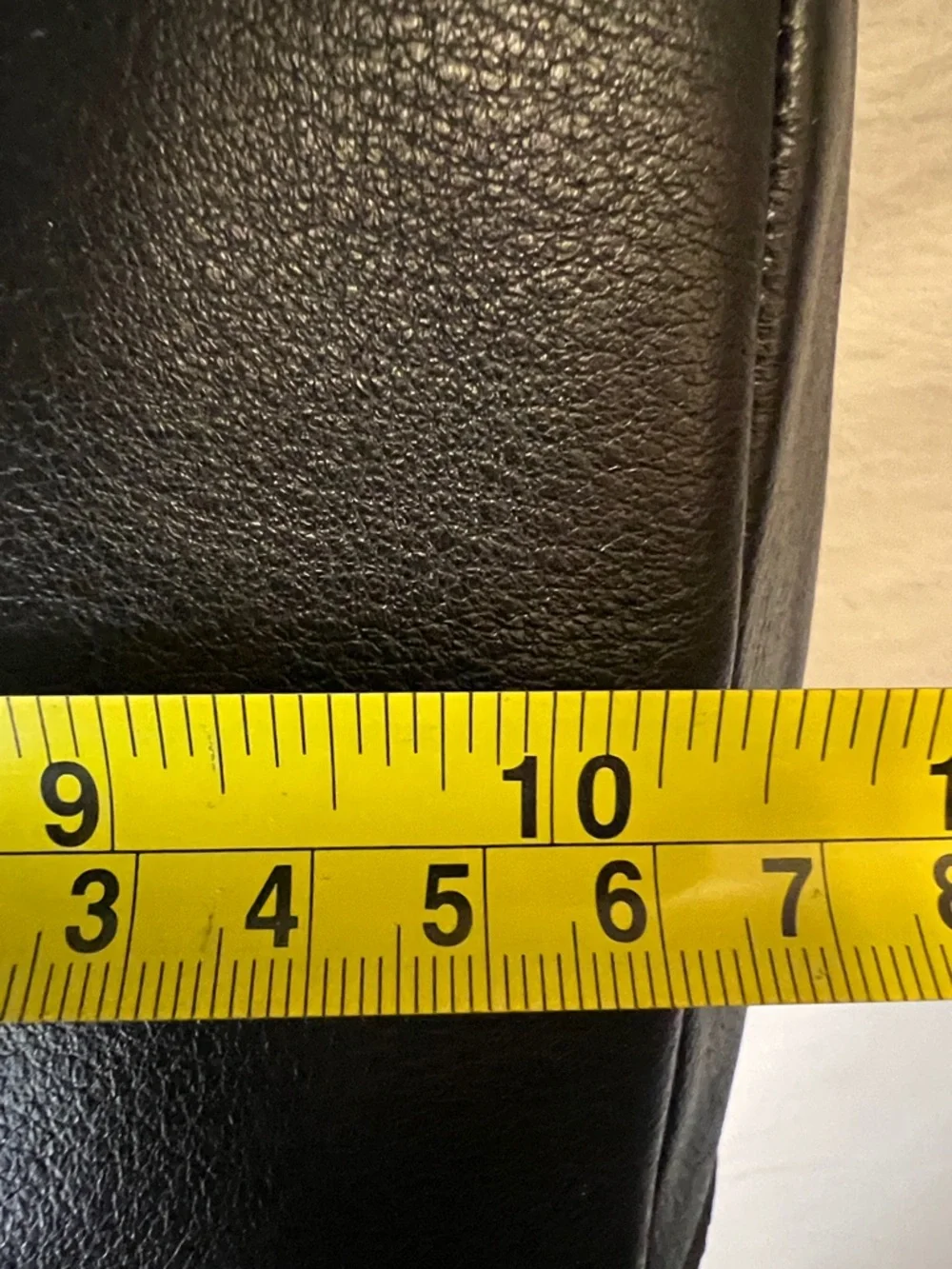 Fossil Black Leather Zip-Top Tote - Picture 7 of 10
